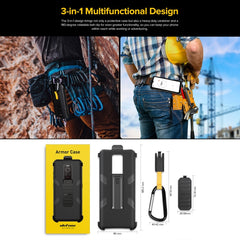 For Ulefone Armor 17 Pro Ulefone Back Clip Phone Case with Carabiner, For Ulefone Armor 17 Pro