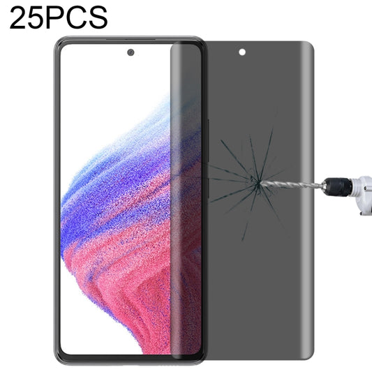 25 PCS Full Cover Anti-spy Tempered Glass Film, For Samsung Galaxy A53 5G(25 PCS), For Samsung Galaxy A33 5G(25 PCS)