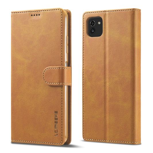 LC.IMEEKE Calf Texture Leather Phone Case, For Samsung Galaxy A03 164mm, For Xiaomi 12/12X/12S