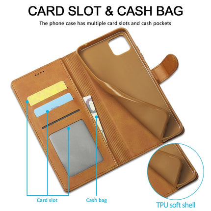 LC.IMEEKE Calf Texture Leather Phone Case, For Samsung Galaxy A03 164mm, For Xiaomi 12/12X/12S