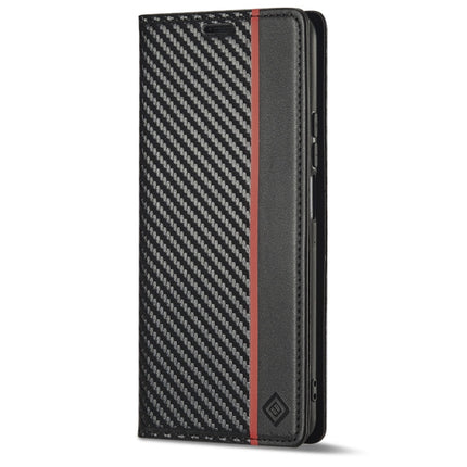 LC.IMEEKE Carbon Fiber Texture Flip Leather Phone Case, For Xiaomi 11T / 11T Pro, For Xiaomi Mi 11 Lite, For Xiaomi Poco X4 Pro 5G, For Xiaomi Poco X3 NFC / Poco X3 Pro, For Xiaomi Redmi Note 11 Pro China, For Xiaomi Redmi Note 11 4G / Note 11S