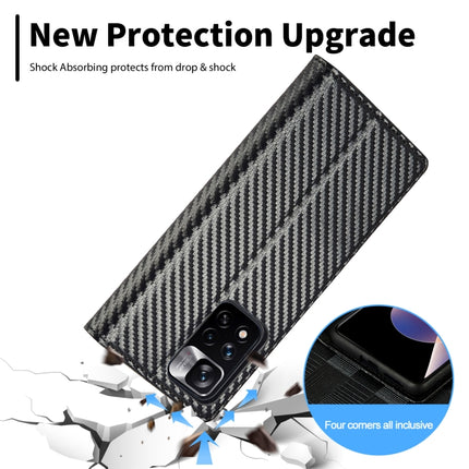 LC.IMEEKE Carbon Fiber Texture Flip Leather Phone Case, For Xiaomi 11T / 11T Pro, For Xiaomi Mi 11 Lite, For Xiaomi Poco X4 Pro 5G, For Xiaomi Poco X3 NFC / Poco X3 Pro, For Xiaomi Redmi Note 11 Pro China, For Xiaomi Redmi Note 11 4G / Note 11S