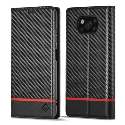 LC.IMEEKE Carbon Fiber Texture Flip Leather Phone Case, For Xiaomi 11T / 11T Pro, For Xiaomi Mi 11 Lite, For Xiaomi Poco X4 Pro 5G, For Xiaomi Poco X3 NFC / Poco X3 Pro, For Xiaomi Redmi Note 11 Pro China, For Xiaomi Redmi Note 11 4G / Note 11S