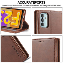 LC.IMEEKE Calf Texture Leather Phone Case, For Samsung Galaxy M23 5G/F23 5G