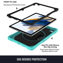 Rotary Grab Silicone + PC Tablet Case, For Samsung Galaxy Tab A8 10.5 2021