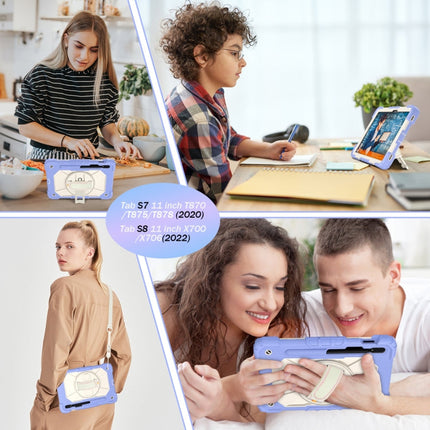 Contrast Color Robot Silicone + PC Tablet Case, For Samsung Galaxy Tab S8 / Tab S7