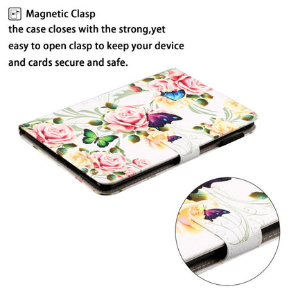 Cross Texture Painted Smart Leather Tablet Case, For iPad mini 2024 / mini 6
