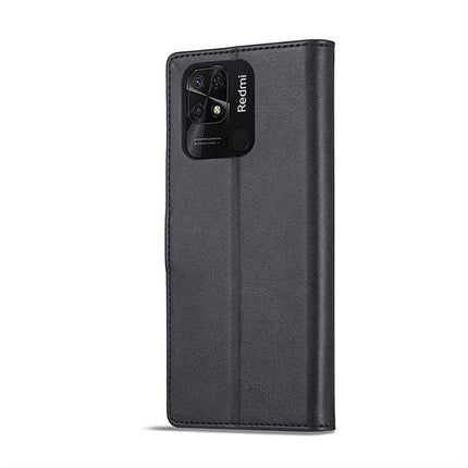 LC.IMEEKE Calf Texture Leather Phone Case, For Xiaomi Redmi 10C