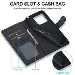 LC.IMEEKE Calf Texture Leather Phone Case, For Xiaomi Redmi 10C