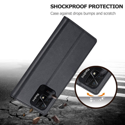 LC.IMEEKE Calf Texture Leather Phone Case, For Xiaomi Redmi 10C