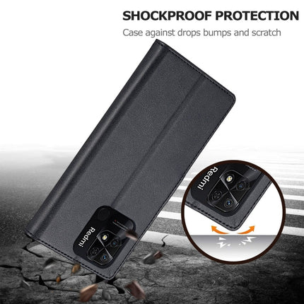 LC.IMEEKE Calf Texture Leather Phone Case, For Xiaomi Redmi 10C