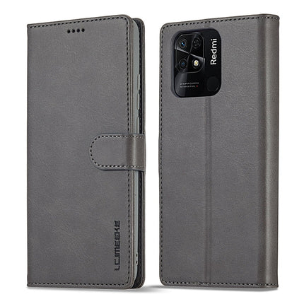 LC.IMEEKE Calf Texture Leather Phone Case, For Xiaomi Redmi 10C
