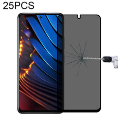 25 PCS Full Cover Anti-peeping Tempered Glass Film For Samsung Galaxy A12, For Xiaomi Redmi Note 4G / 5G(25 PCS), For Xiaomi Redmi Note 10 Pro(25 PCS), For Xiaomi Poco X3 Pro(25 PCS), For Xiaomi Poco F3(25 PCS), For Xiaomi Poco M3 Pro(25 PCS)