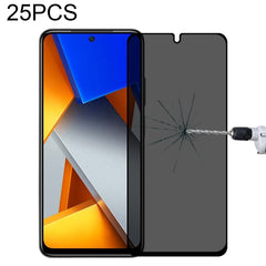 25 PCS Full Cover Anti-peeping Tempered Glass Film For Samsung Galaxy A12, For Xiaomi Redmi Note 4G / 5G(25 PCS), For Xiaomi Redmi Note 10 Pro(25 PCS), For Xiaomi Poco X3 Pro(25 PCS), For Xiaomi Poco F3(25 PCS), For Xiaomi Poco M3 Pro(25 PCS)