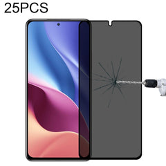 25 PCS Full Cover Anti-peeping Tempered Glass Film For Samsung Galaxy A12, For Xiaomi Redmi Note 4G / 5G(25 PCS), For Xiaomi Redmi Note 10 Pro(25 PCS), For Xiaomi Poco X3 Pro(25 PCS), For Xiaomi Poco F3(25 PCS), For Xiaomi Poco M3 Pro(25 PCS)