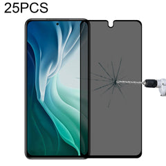 25 PCS Full Cover Anti-peeping Tempered Glass Film For Samsung Galaxy A12, For Xiaomi Redmi Note 4G / 5G(25 PCS), For Xiaomi Redmi Note 10 Pro(25 PCS), For Xiaomi Poco X3 Pro(25 PCS), For Xiaomi Poco F3(25 PCS), For Xiaomi Poco M3 Pro(25 PCS)