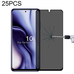 25 PCS Full Cover Anti-peeping Tempered Glass Film For Samsung Galaxy A12