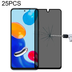 25 PCS Full Cover Anti-peeping Tempered Glass Film For Samsung Galaxy A12, For Xiaomi Redmi Note 4G / 5G(25 PCS), For Xiaomi Redmi Note 10 Pro(25 PCS), For Xiaomi Poco X3 Pro(25 PCS), For Xiaomi Poco F3(25 PCS), For Xiaomi Poco M3 Pro(25 PCS)