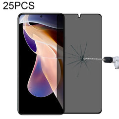 25 PCS Full Cover Anti-peeping Tempered Glass Film For Samsung Galaxy A12, For Xiaomi Redmi Note 4G / 5G(25 PCS), For Xiaomi Redmi Note 10 Pro(25 PCS), For Xiaomi Poco X3 Pro(25 PCS), For Xiaomi Poco F3(25 PCS), For Xiaomi Poco M3 Pro(25 PCS)