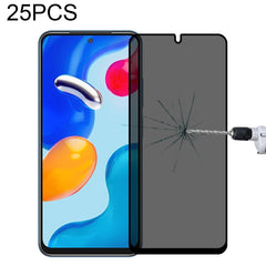 25 PCS Full Cover Anti-peeping Tempered Glass Film For Samsung Galaxy A12, For Xiaomi Redmi Note 4G / 5G(25 PCS), For Xiaomi Redmi Note 10 Pro(25 PCS), For Xiaomi Poco X3 Pro(25 PCS), For Xiaomi Poco F3(25 PCS), For Xiaomi Poco M3 Pro(25 PCS)