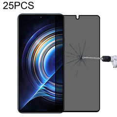 25 PCS Full Cover Anti-peeping Tempered Glass Film For Samsung Galaxy A12, For Xiaomi Redmi Note 4G / 5G(25 PCS), For Xiaomi Redmi Note 10 Pro(25 PCS), For Xiaomi Poco X3 Pro(25 PCS), For Xiaomi Poco F3(25 PCS), For Xiaomi Poco M3 Pro(25 PCS)