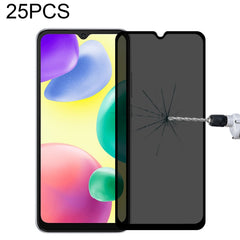 25 PCS Full Cover Anti-peeping Tempered Glass Film For Samsung Galaxy A12, For Xiaomi Redmi Note 4G / 5G(25 PCS), For Xiaomi Redmi Note 10 Pro(25 PCS), For Xiaomi Poco X3 Pro(25 PCS), For Xiaomi Poco F3(25 PCS), For Xiaomi Poco M3 Pro(25 PCS)