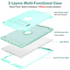 PC+Silicone Holder Tablet Case, For iPad 9.7 2018 / 2017, For iPad 10.2 2020 / 2019