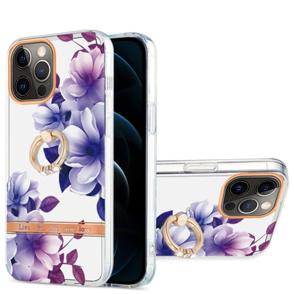 Ring IMD Flowers TPU Phone Case, For iPhone 12 / 12 Pro, For iPhone 12 Pro Max, For iPhone 11, For iPhone 11 Pro Max