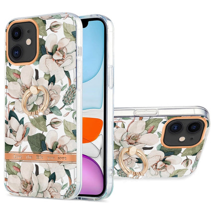 Ring IMD Flowers TPU Phone Case, For iPhone 12 / 12 Pro, For iPhone 12 Pro Max, For iPhone 11, For iPhone 11 Pro Max