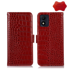 Crocodile Top Layer Cowhide Leather Phone Case, For Alcatel 1B 2022, For Nokia X100, For OPPO Reno7 4G Global/F21 Pro 4G, For Xiaomi Redmi 10A / 9C, For Samsung Galaxy F23 5G / M23, For Samsung Galaxy M33 5G, For Samsung Galaxy M53 5G, For Xiaomi 12 Pro