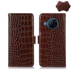 Crocodile Top Layer Cowhide Leather Phone Case, For Alcatel 1B 2022, For Nokia X100, For OPPO Reno7 4G Global/F21 Pro 4G, For Xiaomi Redmi 10A / 9C, For Samsung Galaxy F23 5G / M23, For Samsung Galaxy M33 5G, For Samsung Galaxy M53 5G, For Xiaomi 12 Pro