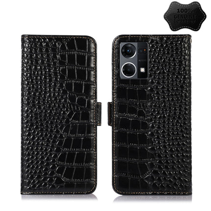 Crocodile Top Layer Cowhide Leather Phone Case, For Nokia X100, For OPPO Reno7 4G Global/F21 Pro 4G, For Xiaomi Redmi 10A / 9C, For Samsung Galaxy F23 5G / M23, For Samsung Galaxy M53 5G, For Xiaomi 12 Pro