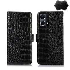 Crocodile Top Layer Cowhide Leather Phone Case, For Alcatel 1B 2022, For Nokia X100, For OPPO Reno7 4G Global/F21 Pro 4G, For Xiaomi Redmi 10A / 9C, For Samsung Galaxy F23 5G / M23, For Samsung Galaxy M33 5G, For Samsung Galaxy M53 5G, For Xiaomi 12 Pro