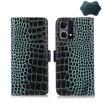 Crocodile Top Layer Cowhide Leather Phone Case, For Nokia X100, For OPPO Reno7 4G Global/F21 Pro 4G, For Xiaomi Redmi 10A / 9C, For Samsung Galaxy F23 5G / M23, For Samsung Galaxy M53 5G, For Samsung Galaxy S21 FE 5G