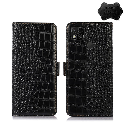 Crocodile Top Layer Cowhide Leather Phone Case, For Nokia X100, For OPPO Reno7 4G Global/F21 Pro 4G, For Xiaomi Redmi 10A / 9C, For Samsung Galaxy F23 5G / M23, For Samsung Galaxy M53 5G, For Samsung Galaxy S21 FE 5G