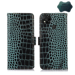 Crocodile Top Layer Cowhide Leather Phone Case, For Alcatel 1B 2022, For Nokia X100, For OPPO Reno7 4G Global/F21 Pro 4G, For Xiaomi Redmi 10A / 9C, For Samsung Galaxy F23 5G / M23, For Samsung Galaxy M33 5G, For Samsung Galaxy M53 5G, For Xiaomi 12 Pro