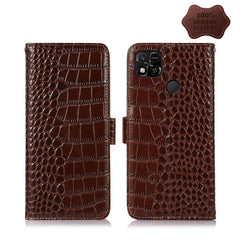 Crocodile Top Layer Cowhide Leather Phone Case, For Alcatel 1B 2022, For Nokia X100, For OPPO Reno7 4G Global/F21 Pro 4G, For Xiaomi Redmi 10A / 9C, For Samsung Galaxy F23 5G / M23, For Samsung Galaxy M33 5G, For Samsung Galaxy M53 5G, For Xiaomi 12 Pro