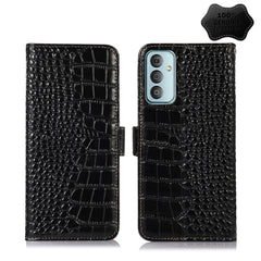 Crocodile Top Layer Cowhide Leather Phone Case, For Alcatel 1B 2022, For Nokia X100, For OPPO Reno7 4G Global/F21 Pro 4G, For Xiaomi Redmi 10A / 9C, For Samsung Galaxy F23 5G / M23, For Samsung Galaxy M33 5G, For Samsung Galaxy M53 5G, For Xiaomi 12 Pro