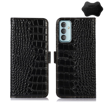 Crocodile Top Layer Cowhide Leather Phone Case, For Nokia X100, For OPPO Reno7 4G Global/F21 Pro 4G, For Xiaomi Redmi 10A / 9C, For Samsung Galaxy F23 5G / M23, For Samsung Galaxy M53 5G, For Samsung Galaxy S21 FE 5G