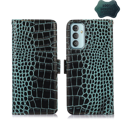 Crocodile Top Layer Cowhide Leather Phone Case, For Nokia X100, For OPPO Reno7 4G Global/F21 Pro 4G, For Xiaomi Redmi 10A / 9C, For Samsung Galaxy F23 5G / M23, For Samsung Galaxy M53 5G, For Xiaomi 12 Pro