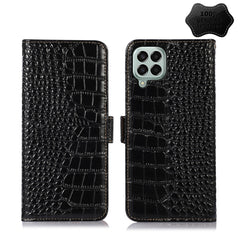 Crocodile Top Layer Cowhide Leather Phone Case, For Alcatel 1B 2022, For Nokia X100, For OPPO Reno7 4G Global/F21 Pro 4G, For Xiaomi Redmi 10A / 9C, For Samsung Galaxy F23 5G / M23, For Samsung Galaxy M33 5G, For Samsung Galaxy M53 5G, For Xiaomi 12 Pro