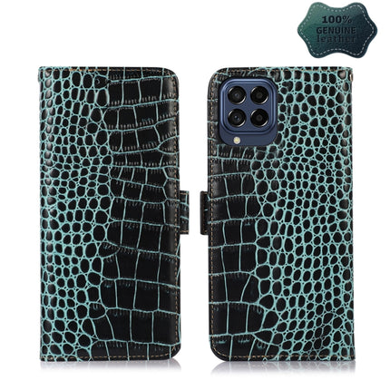 Crocodile Top Layer Cowhide Leather Phone Case, For Nokia X100, For OPPO Reno7 4G Global/F21 Pro 4G, For Xiaomi Redmi 10A / 9C, For Samsung Galaxy F23 5G / M23, For Samsung Galaxy M53 5G, For Xiaomi 12 Pro