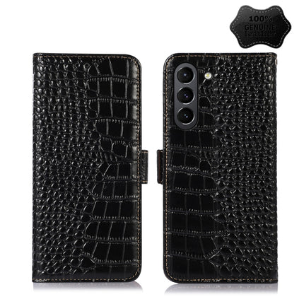 Crocodile Top Layer Cowhide Leather Phone Case, For Nokia X100, For OPPO Reno7 4G Global/F21 Pro 4G, For Xiaomi Redmi 10A / 9C, For Samsung Galaxy F23 5G / M23, For Samsung Galaxy M53 5G, For Samsung Galaxy S21 FE 5G