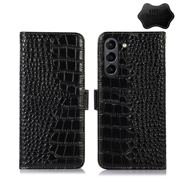 Crocodile Top Layer Cowhide Leather Phone Case