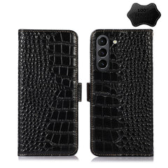 Crocodile Top Layer Cowhide Leather Phone Case