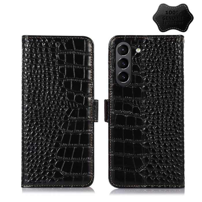 Crocodile Top Layer Cowhide Leather Phone Case, For Xiaomi 12 Pro, For Samsung Galaxy S22+ 5G, For Samsung Galaxy S22 Ultra 5G, For Samsung Galaxy S22 5G