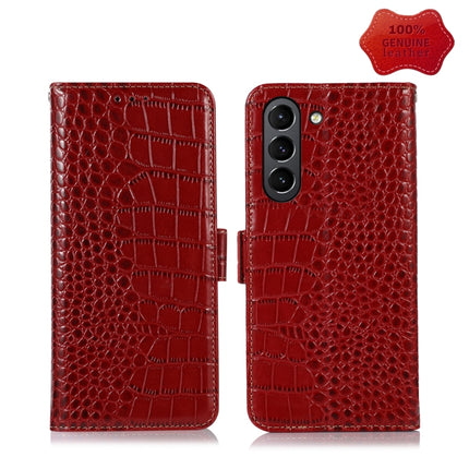 Crocodile Top Layer Cowhide Leather Phone Case, For Xiaomi 12 Pro, For Samsung Galaxy S22+ 5G, For Samsung Galaxy S22 Ultra 5G, For Samsung Galaxy S22 5G