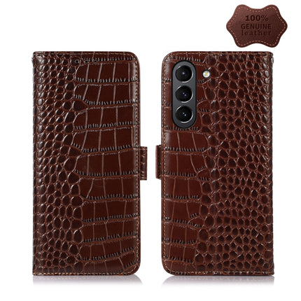 Crocodile Top Layer Cowhide Leather Phone Case, For Xiaomi 12 Pro, For Samsung Galaxy S22+ 5G, For Samsung Galaxy S22 Ultra 5G, For Samsung Galaxy S22 5G
