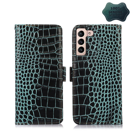 Crocodile Top Layer Cowhide Leather Phone Case, For Xiaomi 12 Pro, For Samsung Galaxy S22+ 5G, For Samsung Galaxy S22 Ultra 5G, For Samsung Galaxy S22 5G
