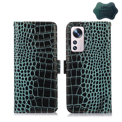 Crocodile Top Layer Cowhide Leather Phone Case, For Xiaomi 12 Pro, For Samsung Galaxy S22+ 5G, For Samsung Galaxy S22 Ultra 5G, For Samsung Galaxy S22 5G